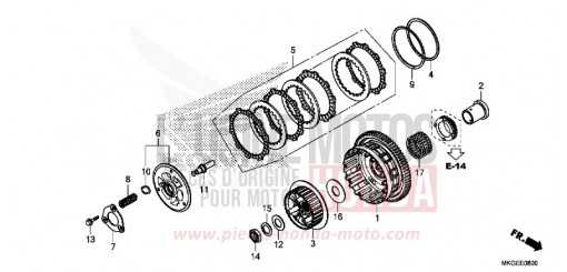 EMBRAYAGE CMX500AL de 2020